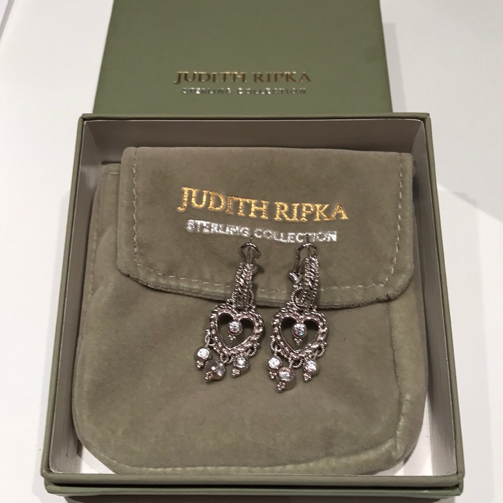 New Judith Ripka sterling silver earrings.